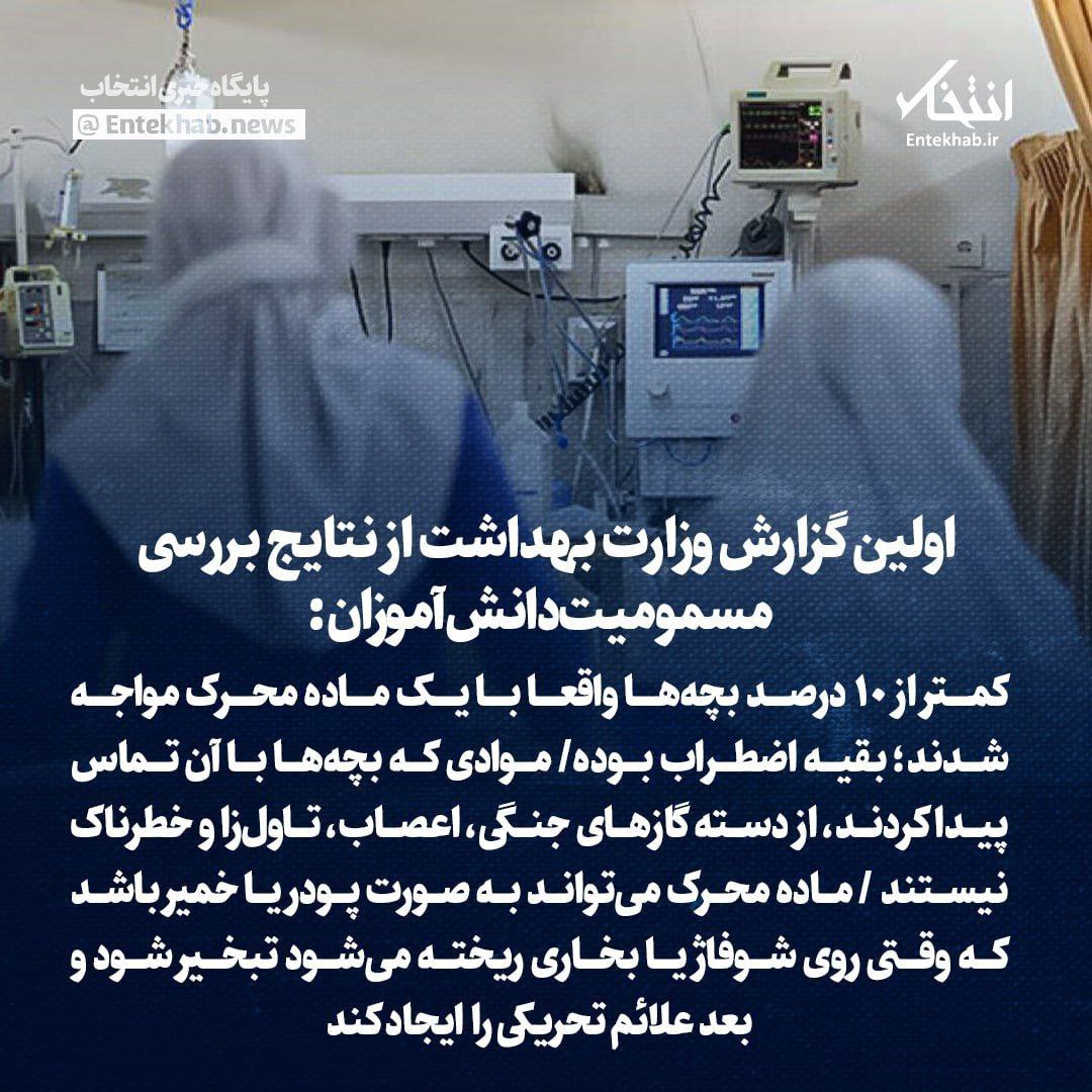 بررسی مسمومیت دانشآموزان