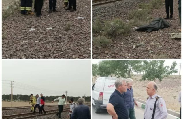 تصادف مرگبار با قطار در حریم ریلی خیابان امیرکبیر