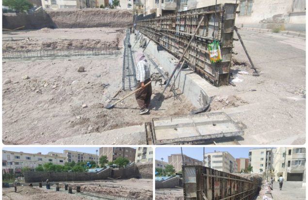 عملیات عمرانی ساخت اولین مجموعه ورزشی شهرک شهید آبشناسان