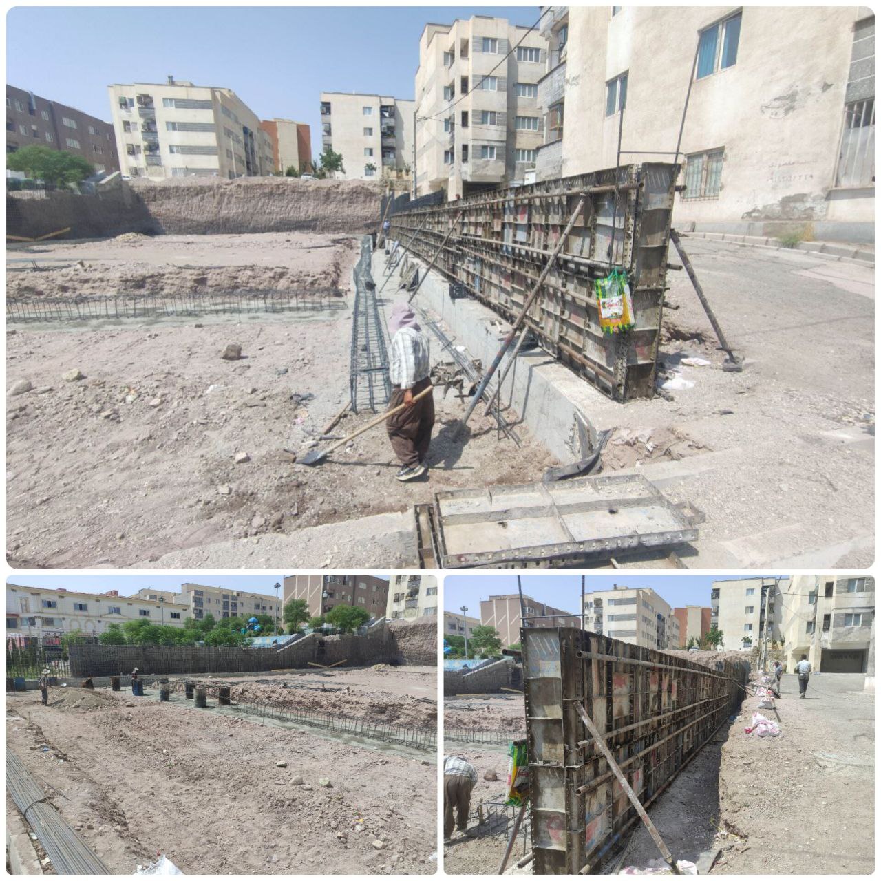 عملیات عمرانی ساخت اولین مجموعه ورزشی شهرک شهید آبشناسان