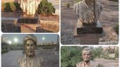 نصب سردیس مفاخر ایران‌زمین در بوستان مشاهیر پرند