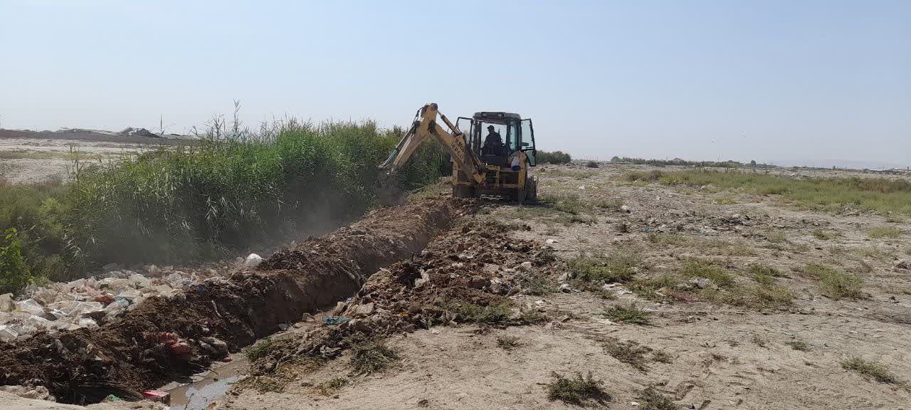 ایجاد کانال جدید و بهسازی مسیر آب‌های سطحی در شهرک میمنت‌آباد