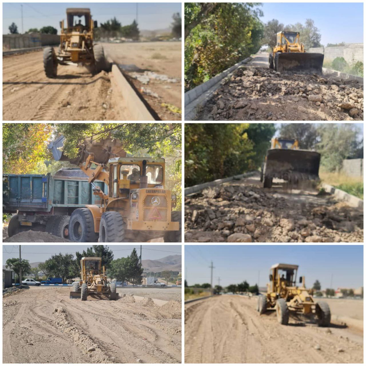خیابان درختی در حال بهسازی/ادامه عملیات عمرانی در محلات آلارد