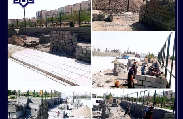 احداث سکوی تماشاگران مجموعه ورزشی روباز آبشناسان