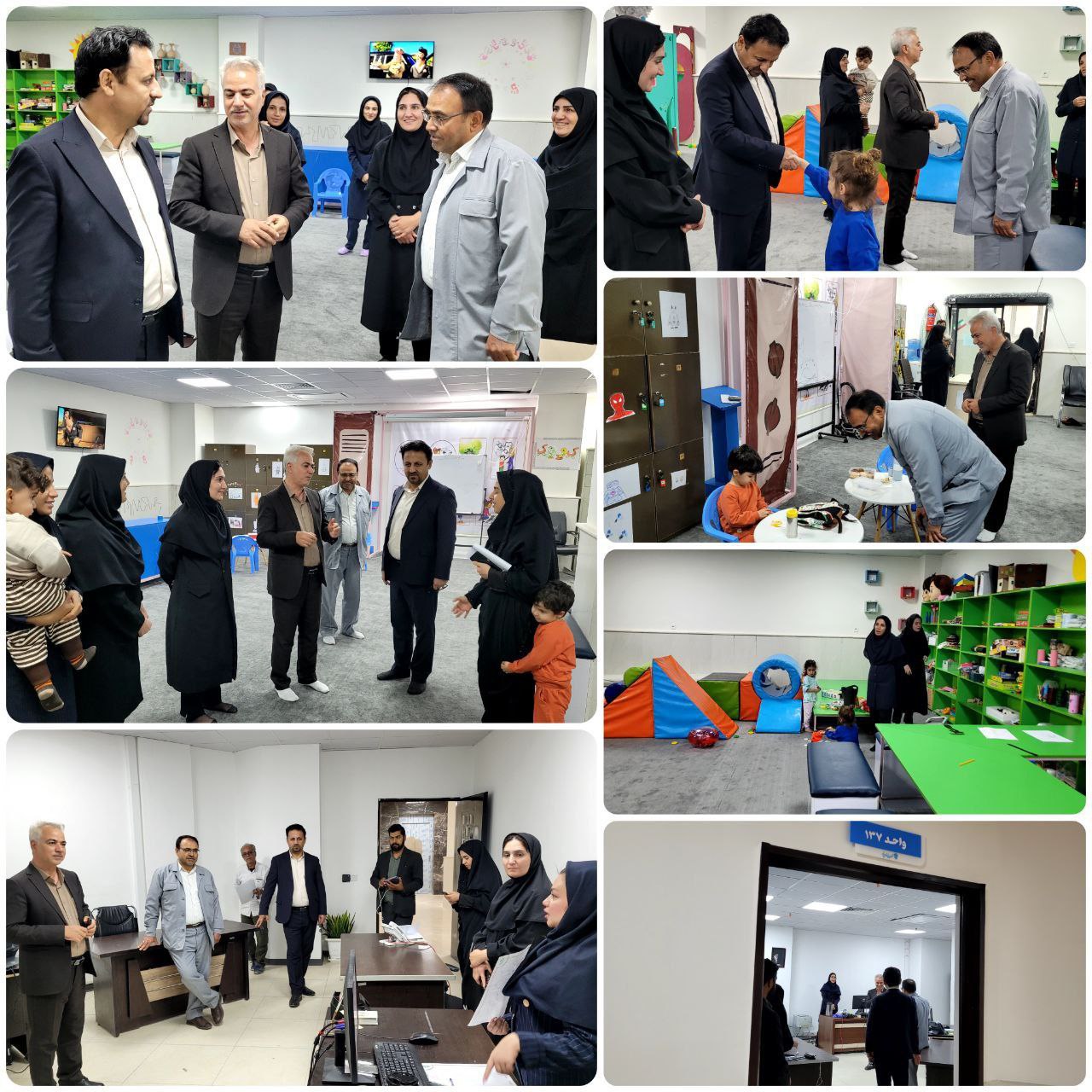 بازدید شهردار و اعضای شورای پرند از واحد ۱۳۷ و مهدکودک شهرداری