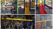 رفع نواقص ست‌های بازی کودکان در پارک‌های شهر گلستان