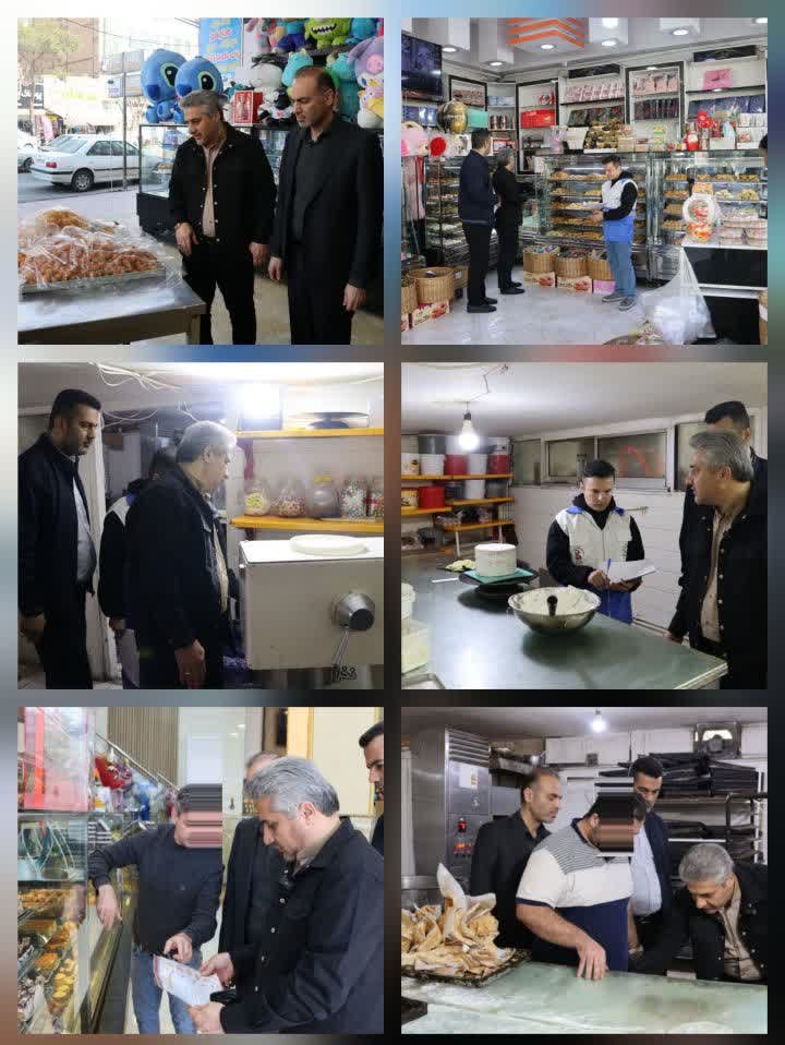 اخطار ۴۸ ساعته به یک شیرینی‌فروشی متخلف در بهارستان