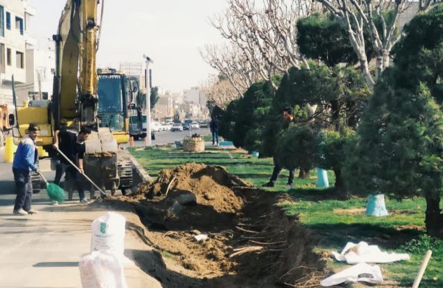 اصلاح هندسی دور برگردان بلوار امام خمینی در دستور کار شهرداری رباط کریم قرار گرفت