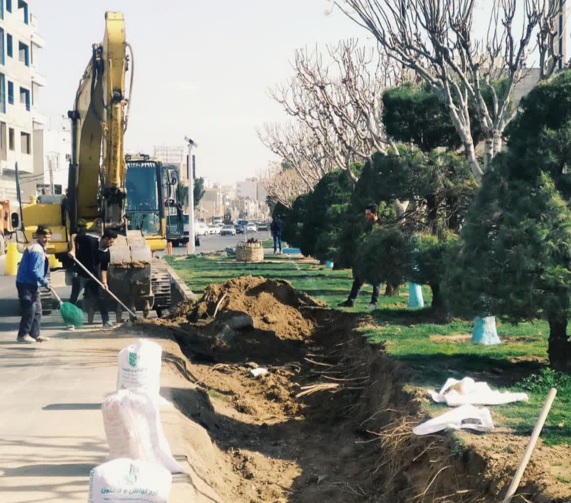 اصلاح هندسی دور برگردان بلوار امام خمینی در دستور کار شهرداری رباط کریم قرار گرفت