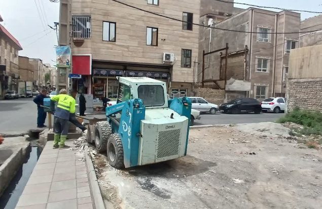 عملیات ضربتی جمع‌آوری نخاله‌های ساختمانی و تسطیح اراضی بایر در شهر گلستان